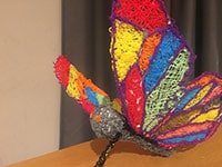 Mariposa hecha con pluma 3D